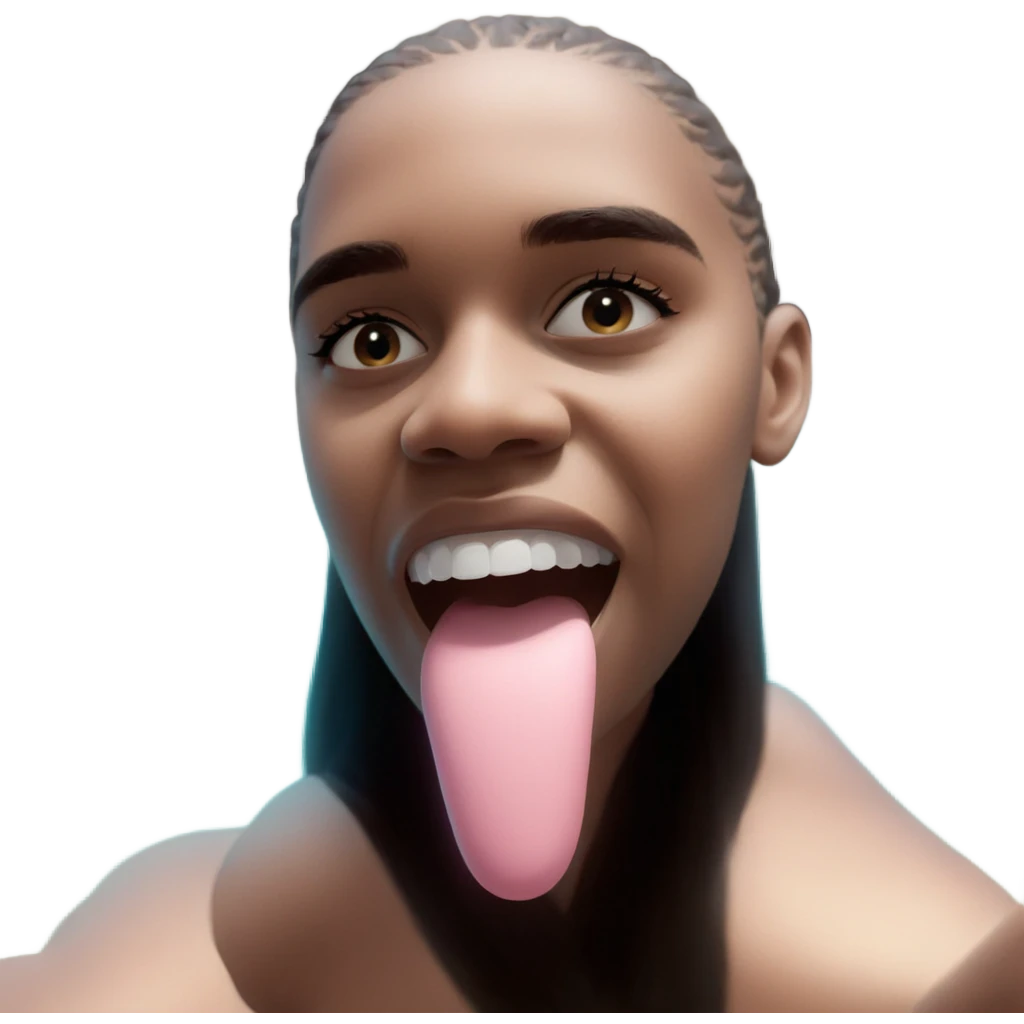 girl with dreamy background emoji