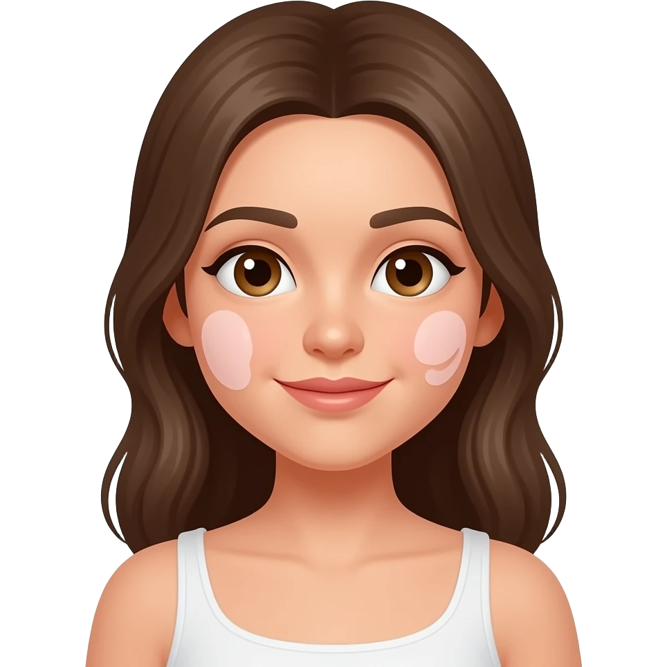 emoji of a girl doing skincare emoji