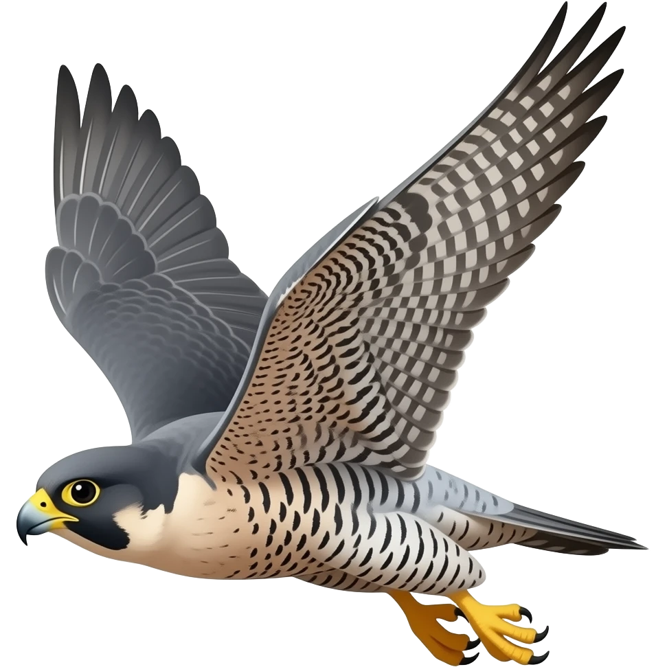 peregrine falcon diving emoji