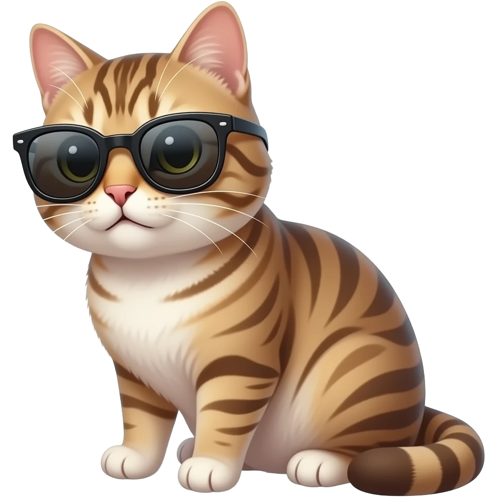 Cat wearing sunglasses emoji
