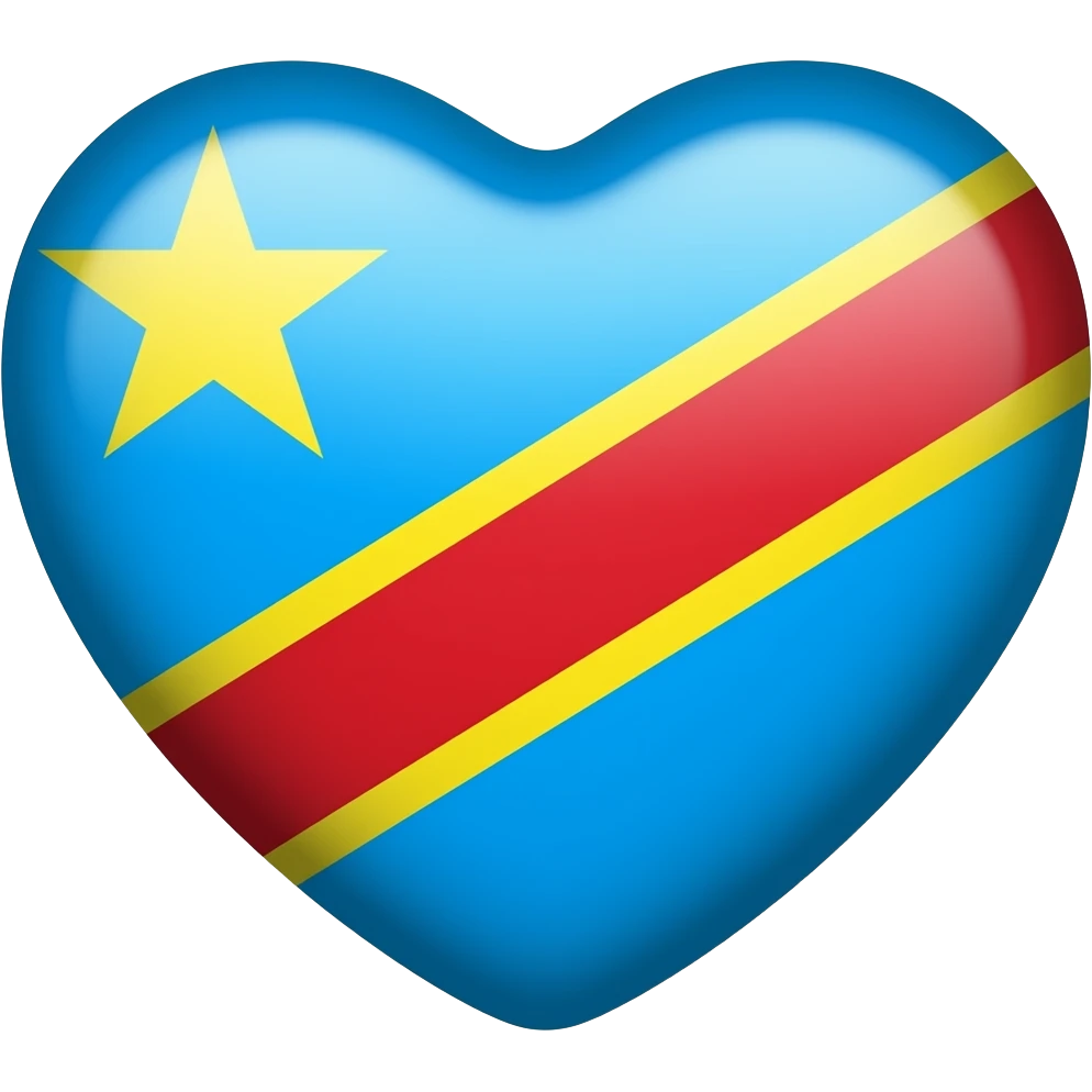 congo heart flag emoji