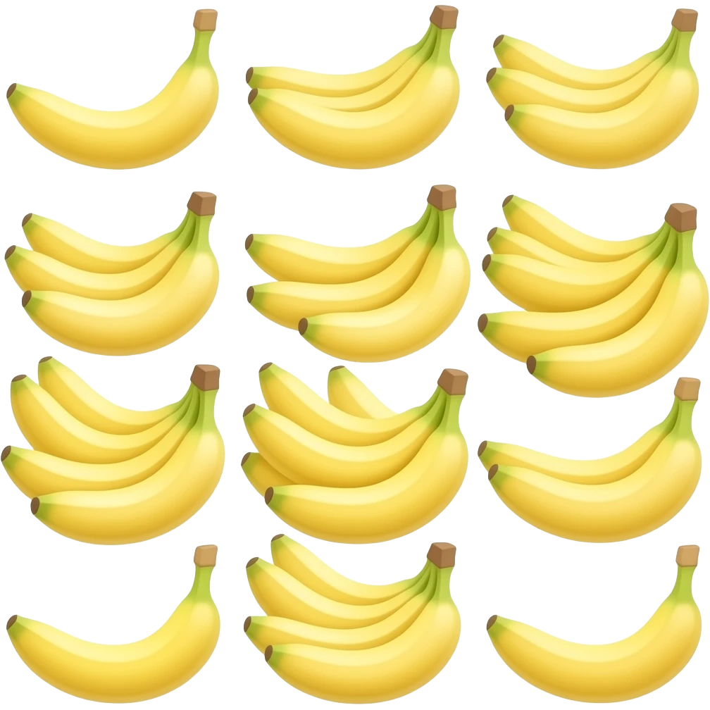 Ten bananas emoji