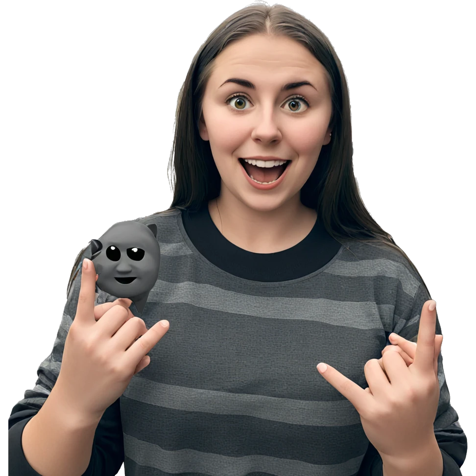girl with boys and car emoji