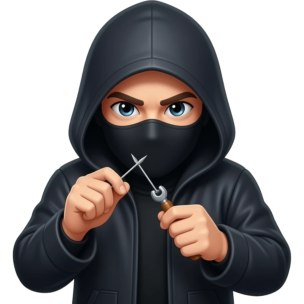 Burgalar (thief) emoji