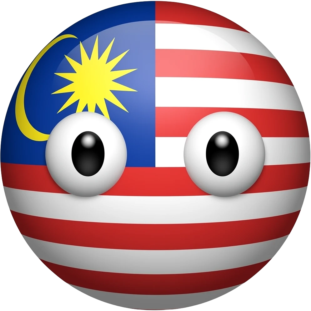 malaysia countryball with white eyes emoji