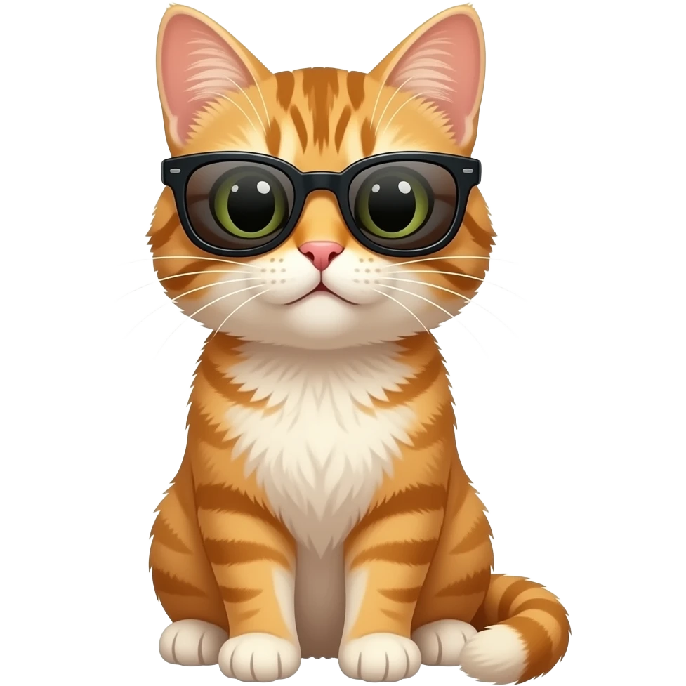 Cat wearing sunglasses emoji