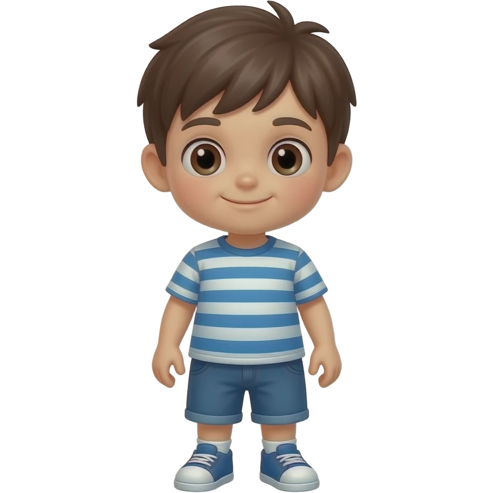 Full-bodyed cute boy emoji