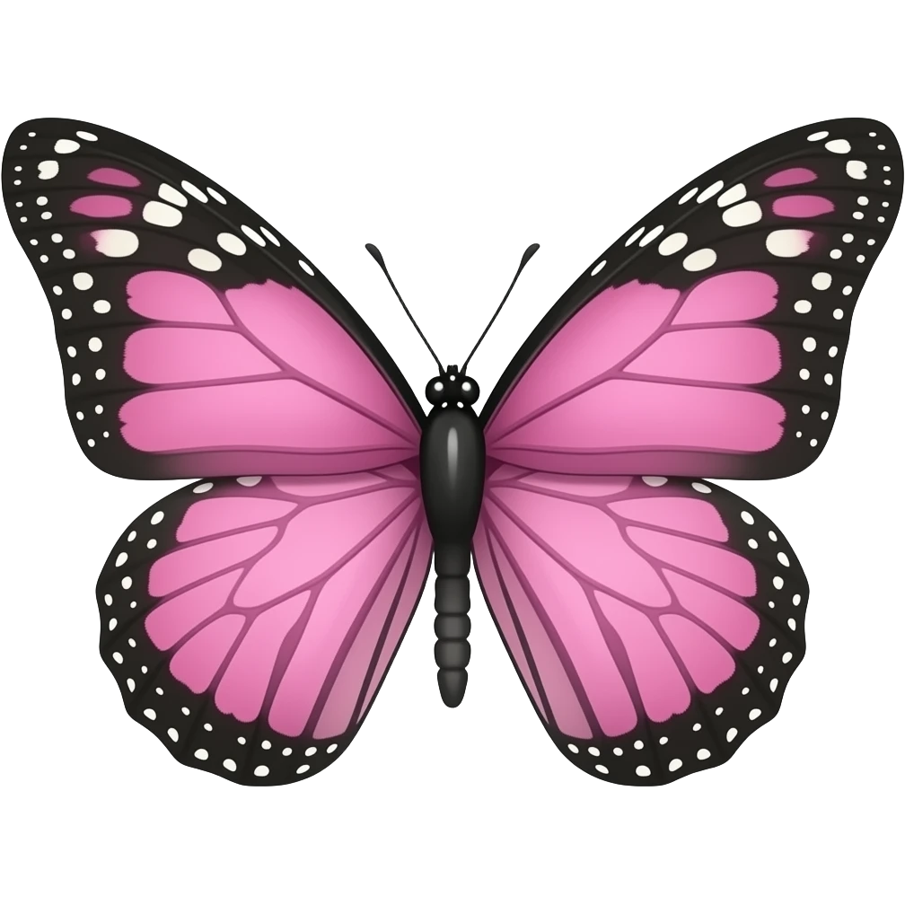 Mariposa rosa emoji