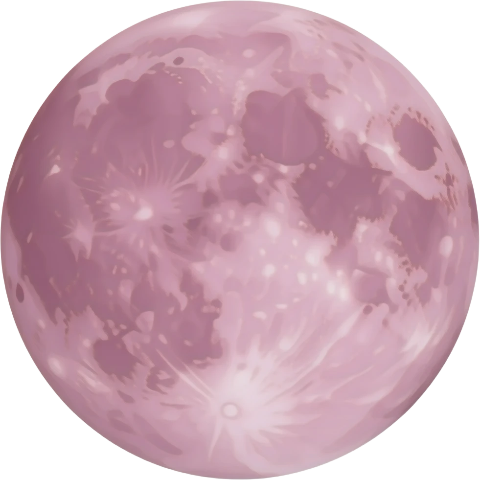 Un emoji de luna rosada emoji