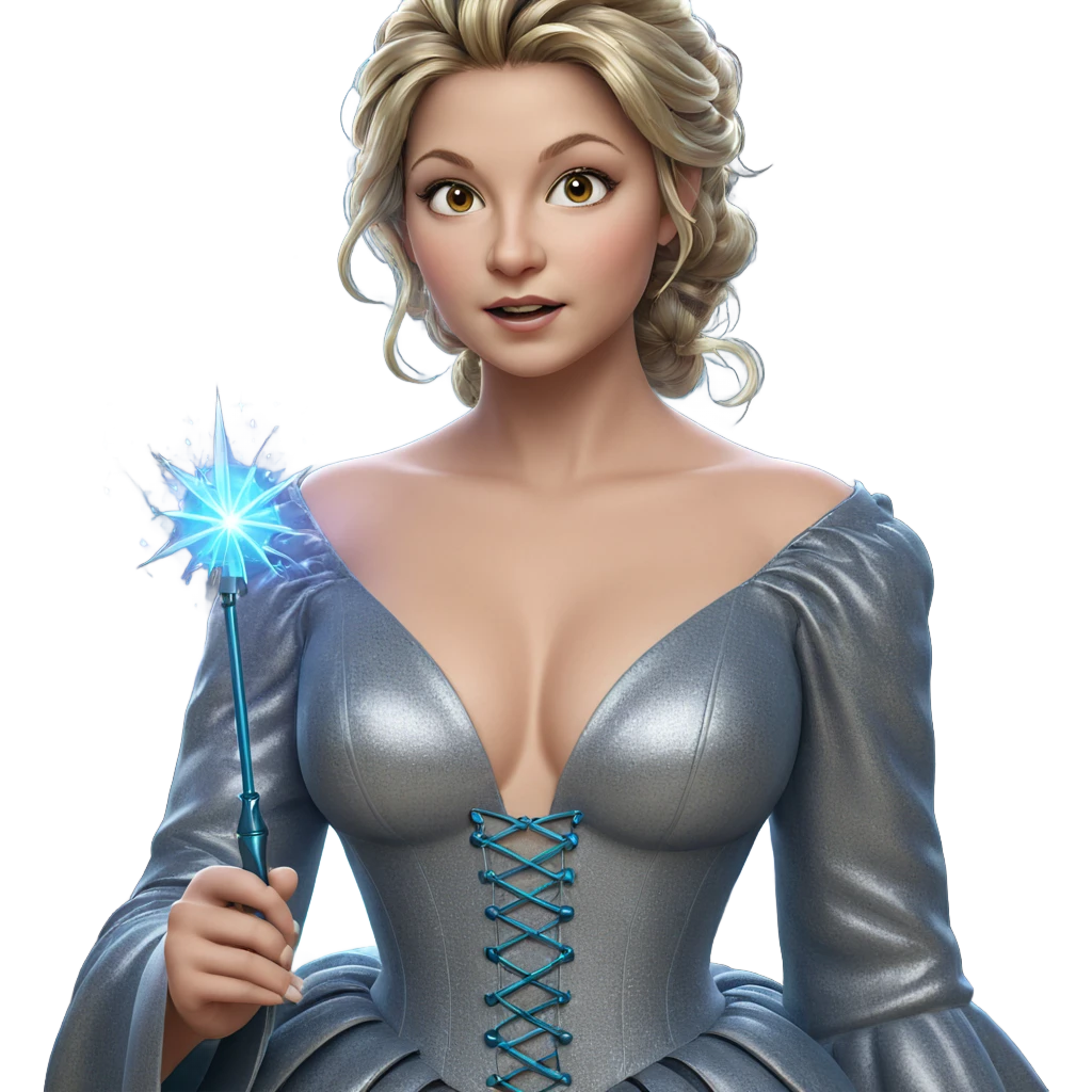 enchanted girl with wand emoji