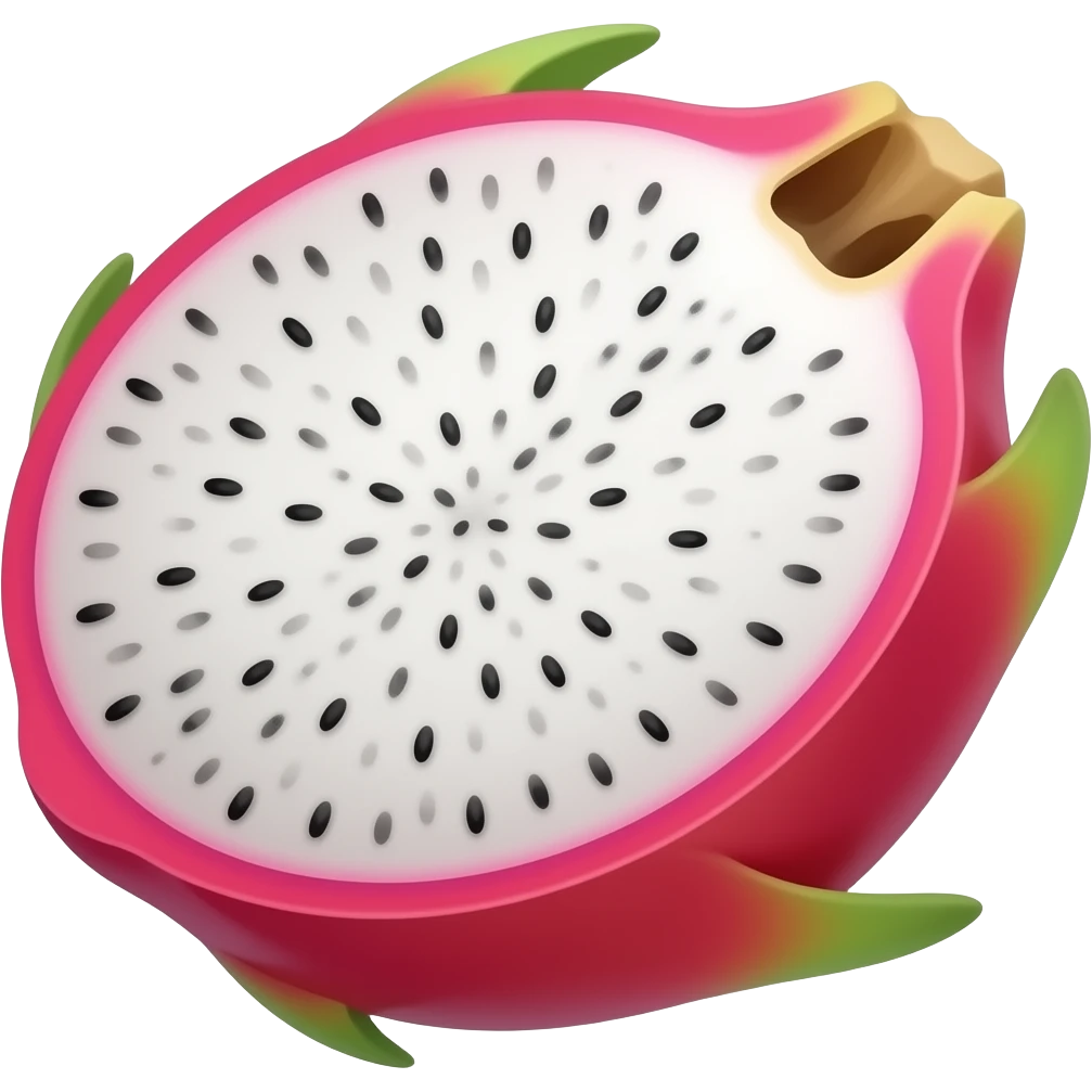 pitahaya cut in the middle emoji