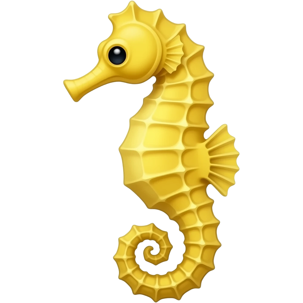 Make a yellow seahorse emoji