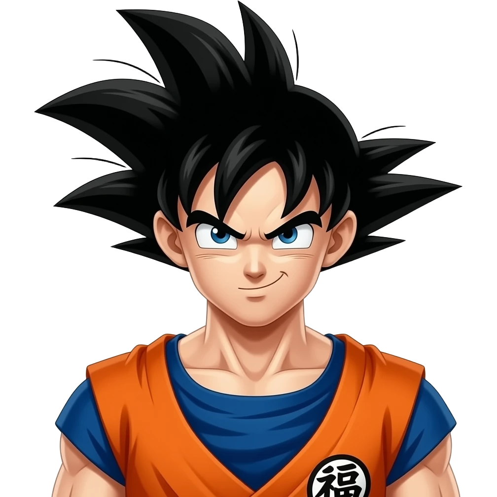 Goku en emoji réaliste emoji