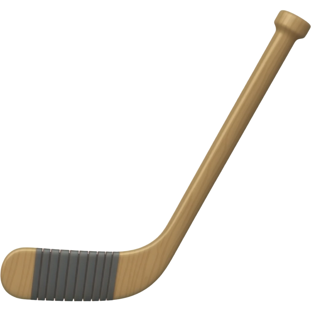 brown hockey stick emoji