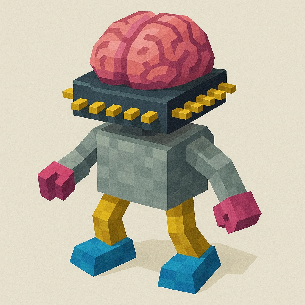 a brain merged with a microchip emoji