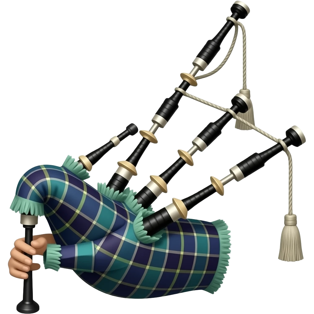 Mighty bagpipe emoji