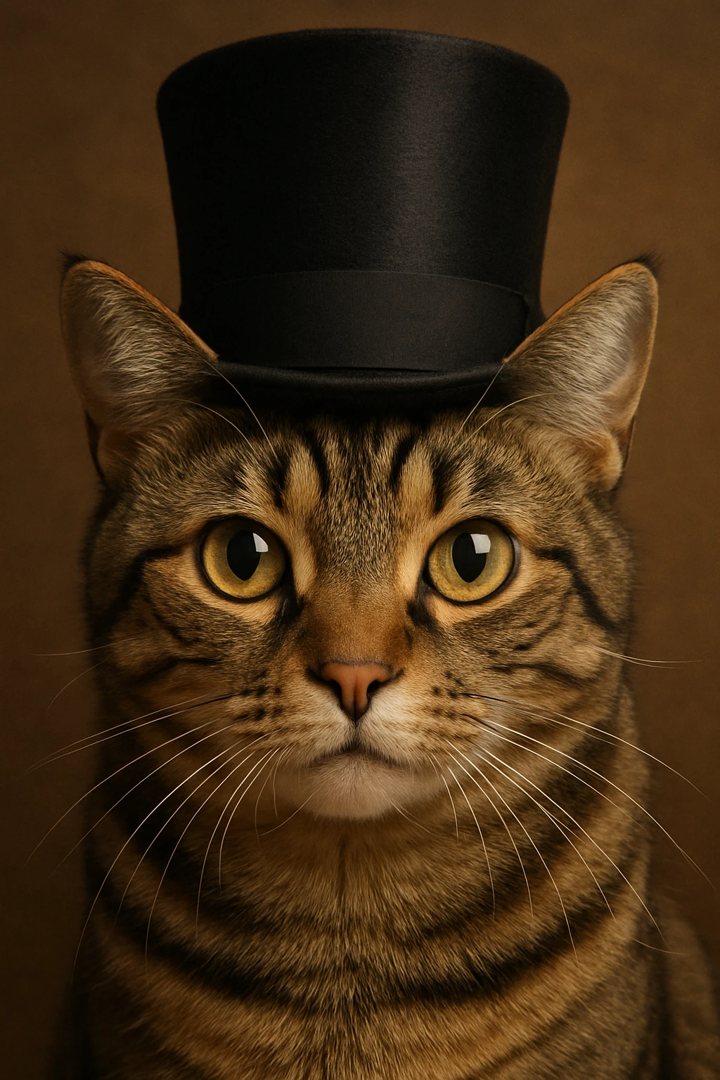 cat wearing a tophat emoji