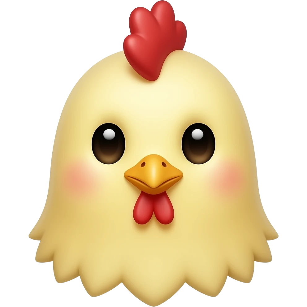 chick head and neck emoji