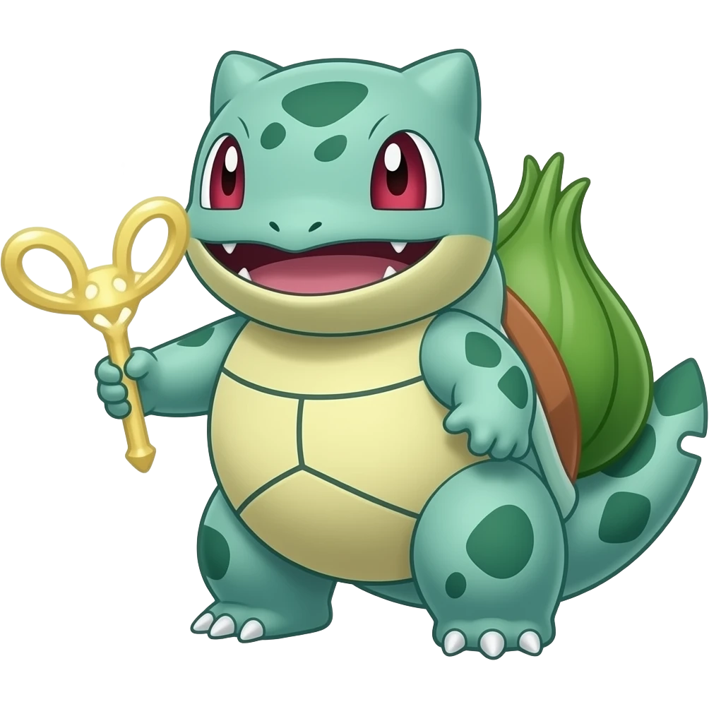 Tropius-Shaymin-Ivysaur-Meloetta-Pokémon-fusion, full body emoji