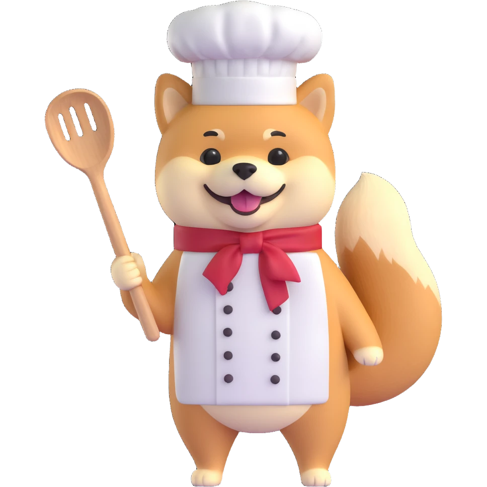 shiba inu cooking emoji