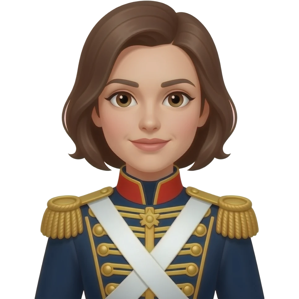 women wearing Hussar'S JACKET emoji