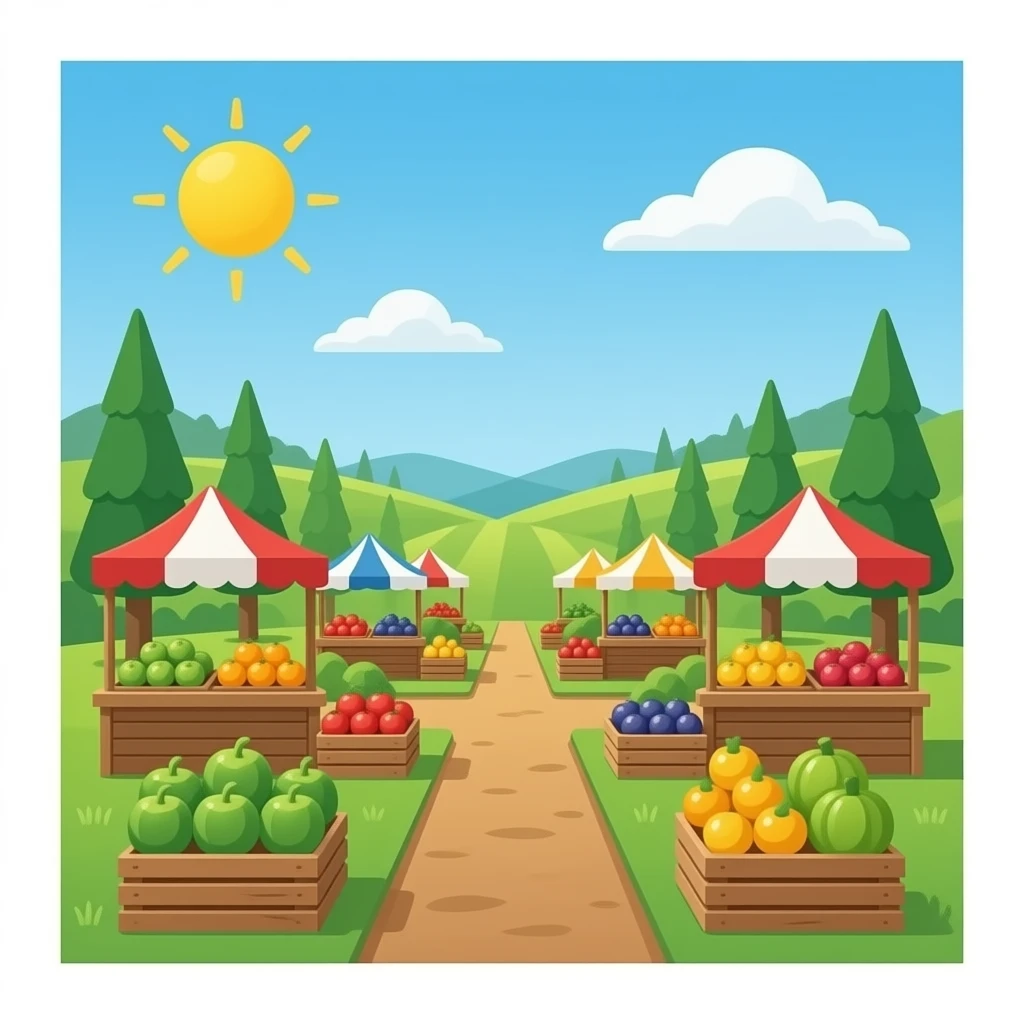 Farmers market emoji