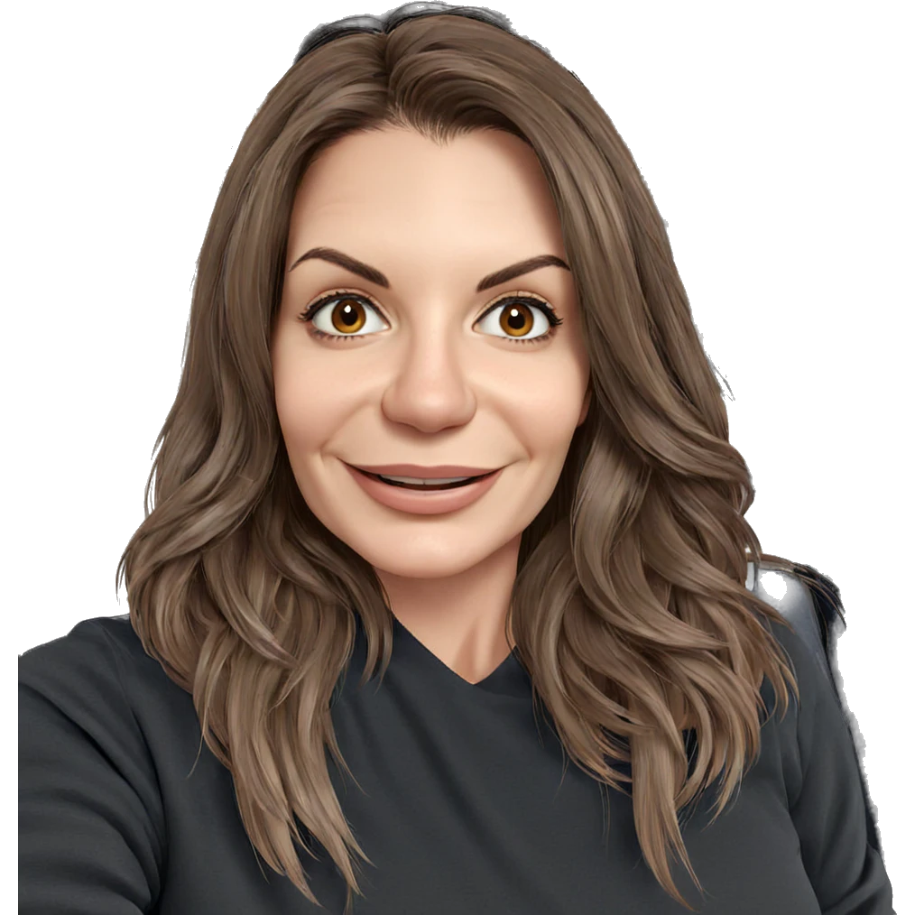 smiling girl with brown hair emoji