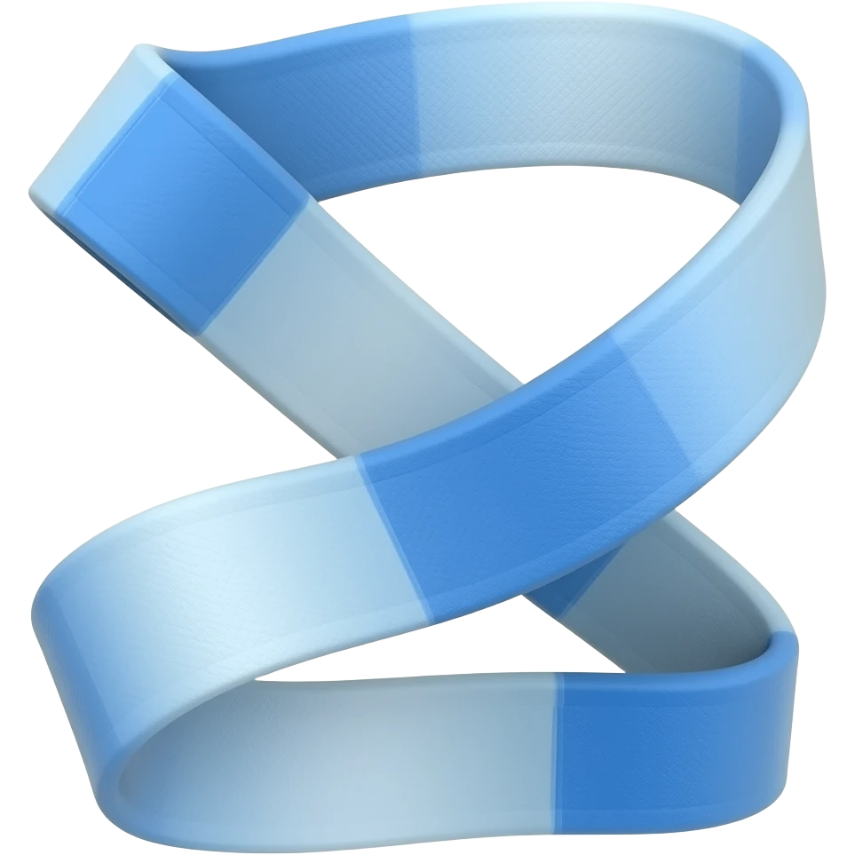 Lacinho azul de iphone emoji