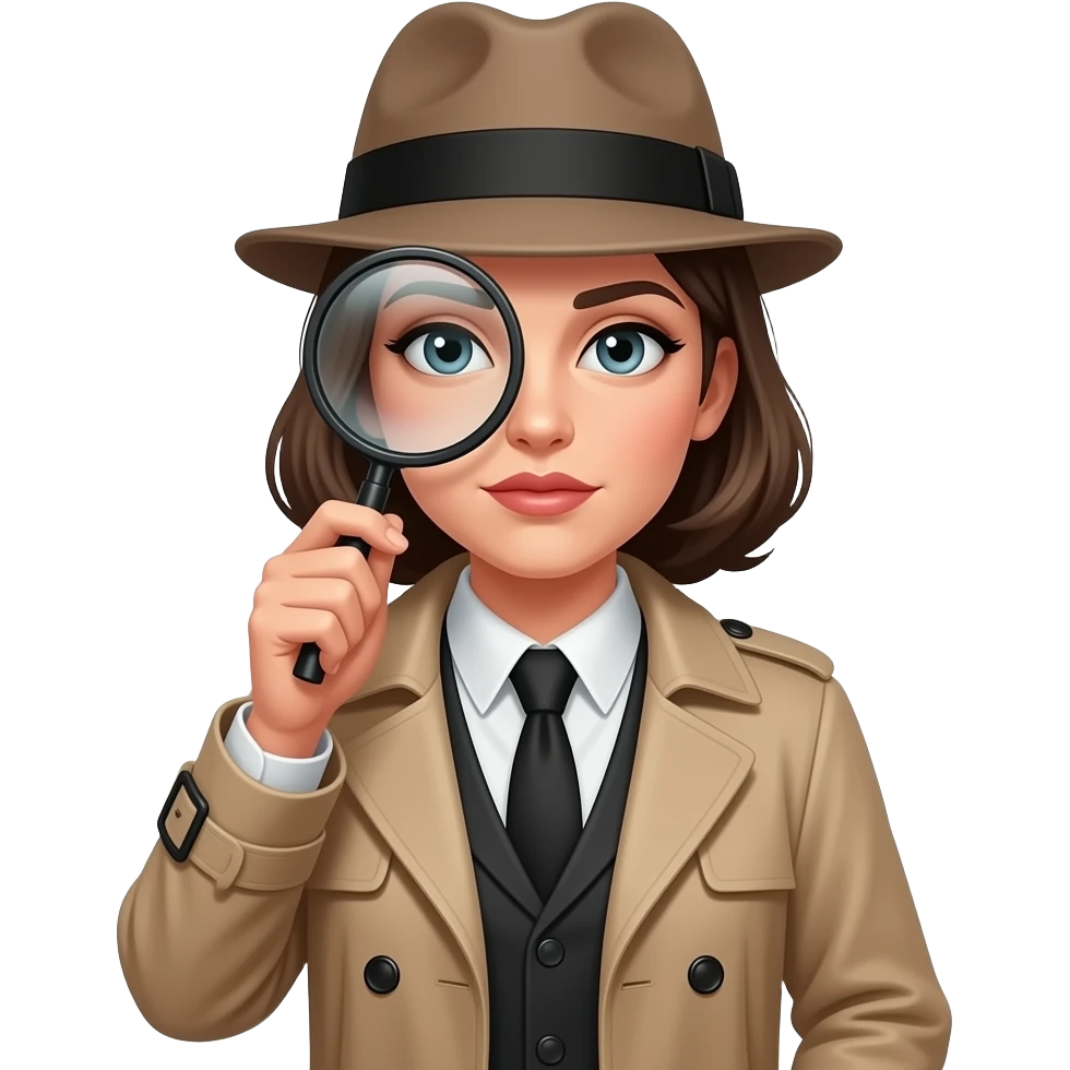 female detective emoji