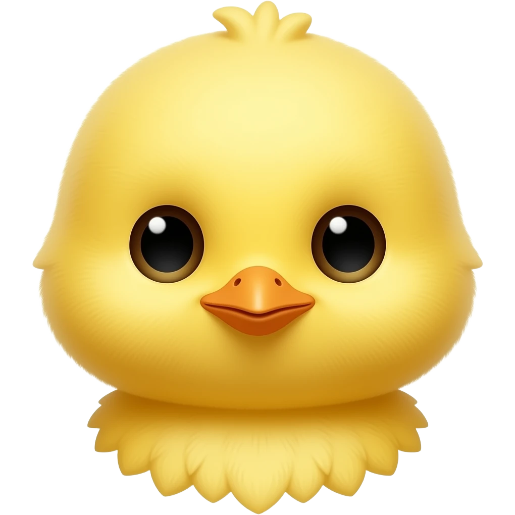 yellow chick head and neck emoji
