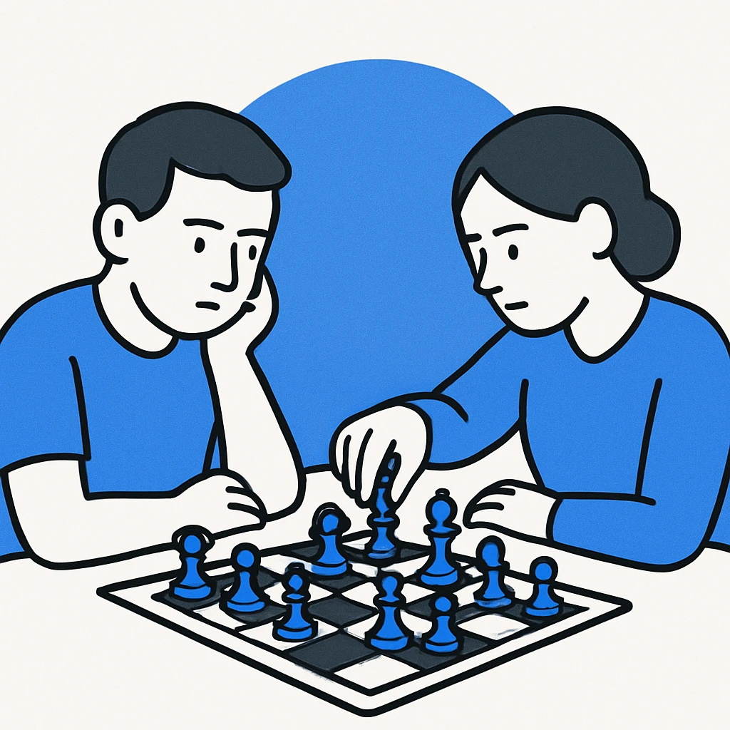 compare with another chess player emoji