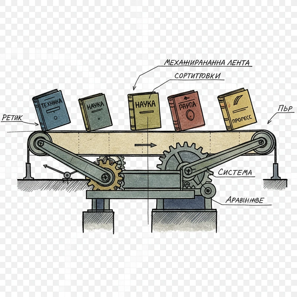 Книги едут по специальной механизированной ленте в библиотеке СССР 1920-е годы

Стиль - архивные цветные чертежи и документы

Прозрачный фон emoji
