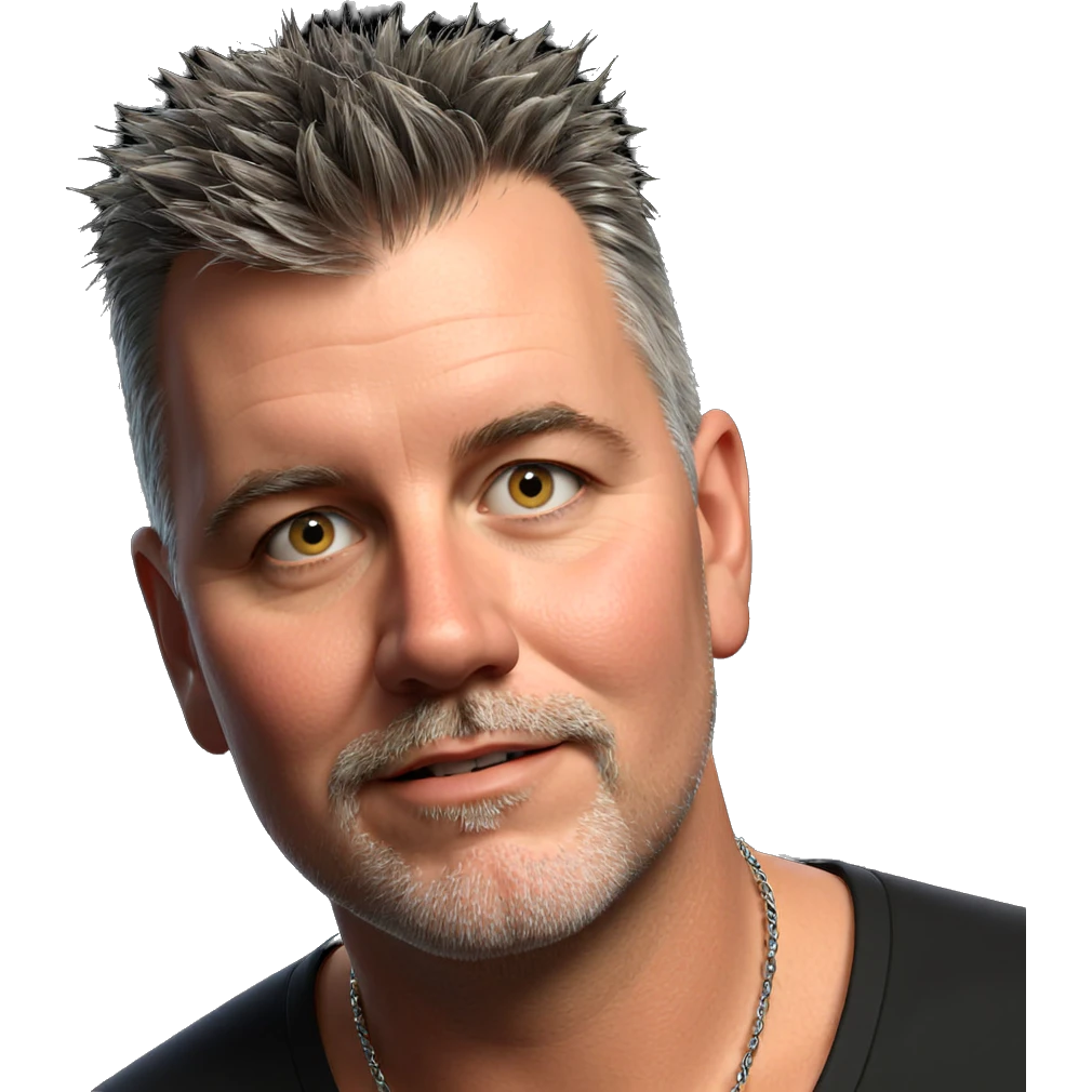 male portrait with necklace emoji