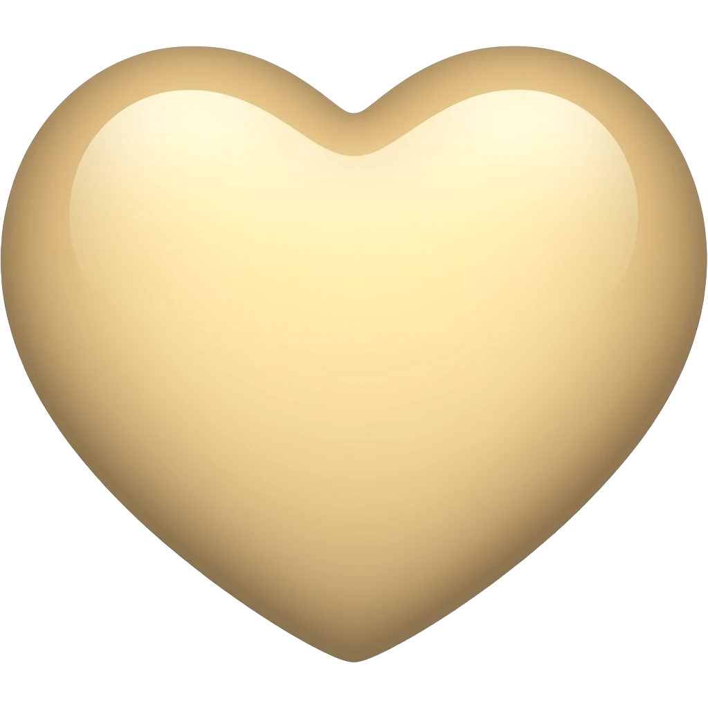 Link beige heart emoji