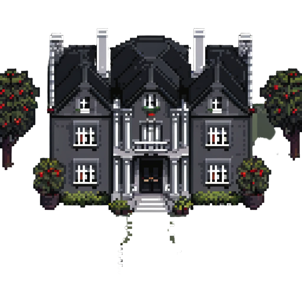 large mansion with garden emoji