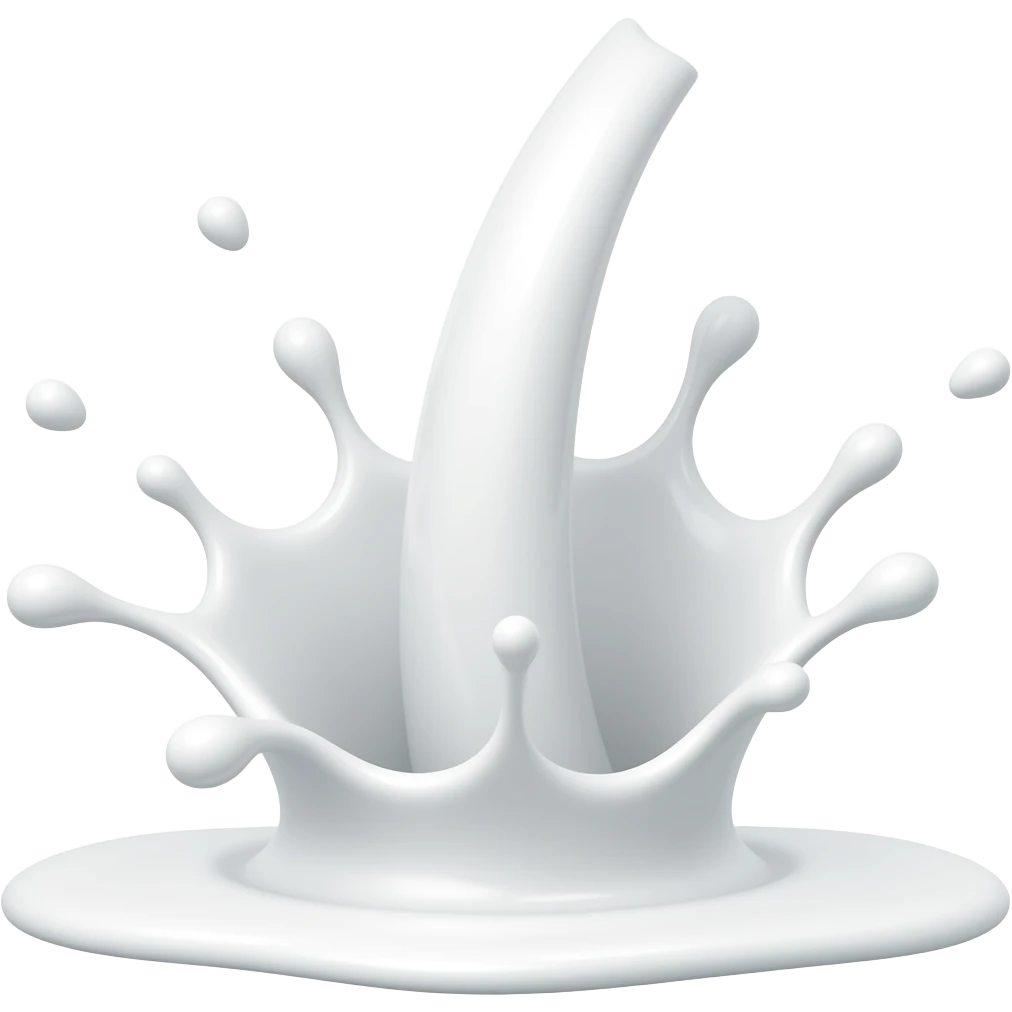 White liquid splash on a wall emoji