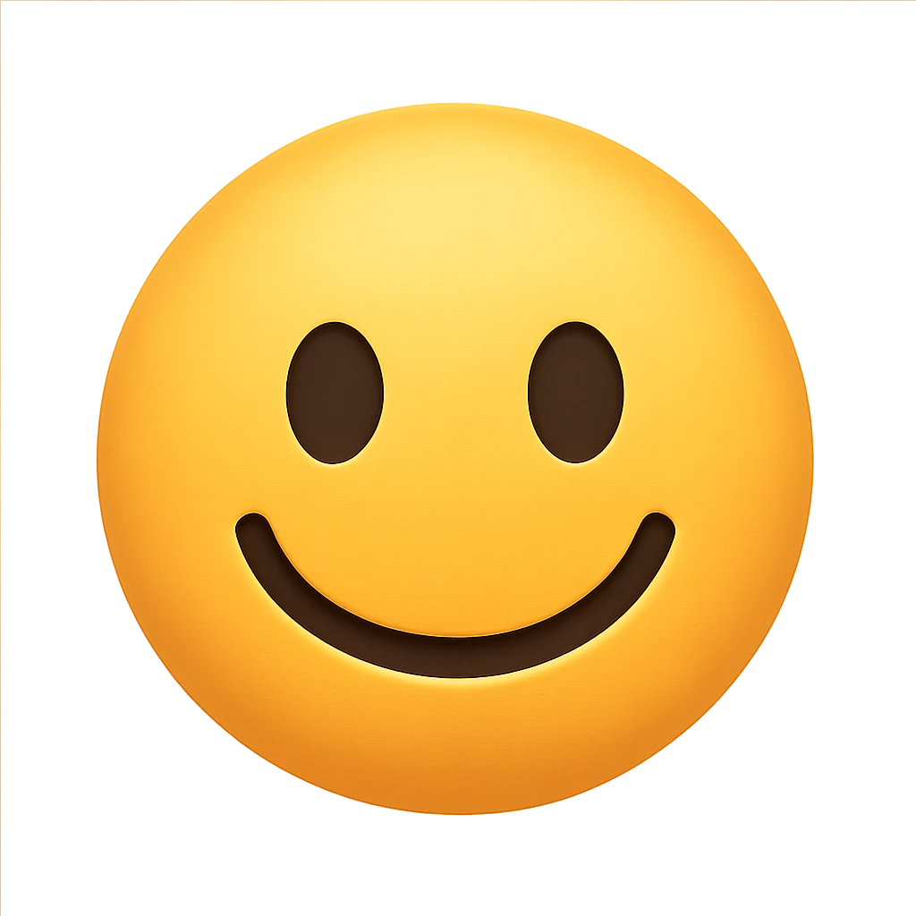 smiling face emoji, digital illustration emoji