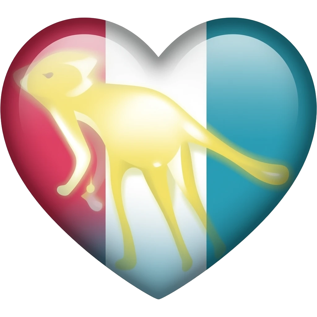 Progress flag heart red, orange, yellow, green, blue, violet, white, pink, light blue, brown and black emoji