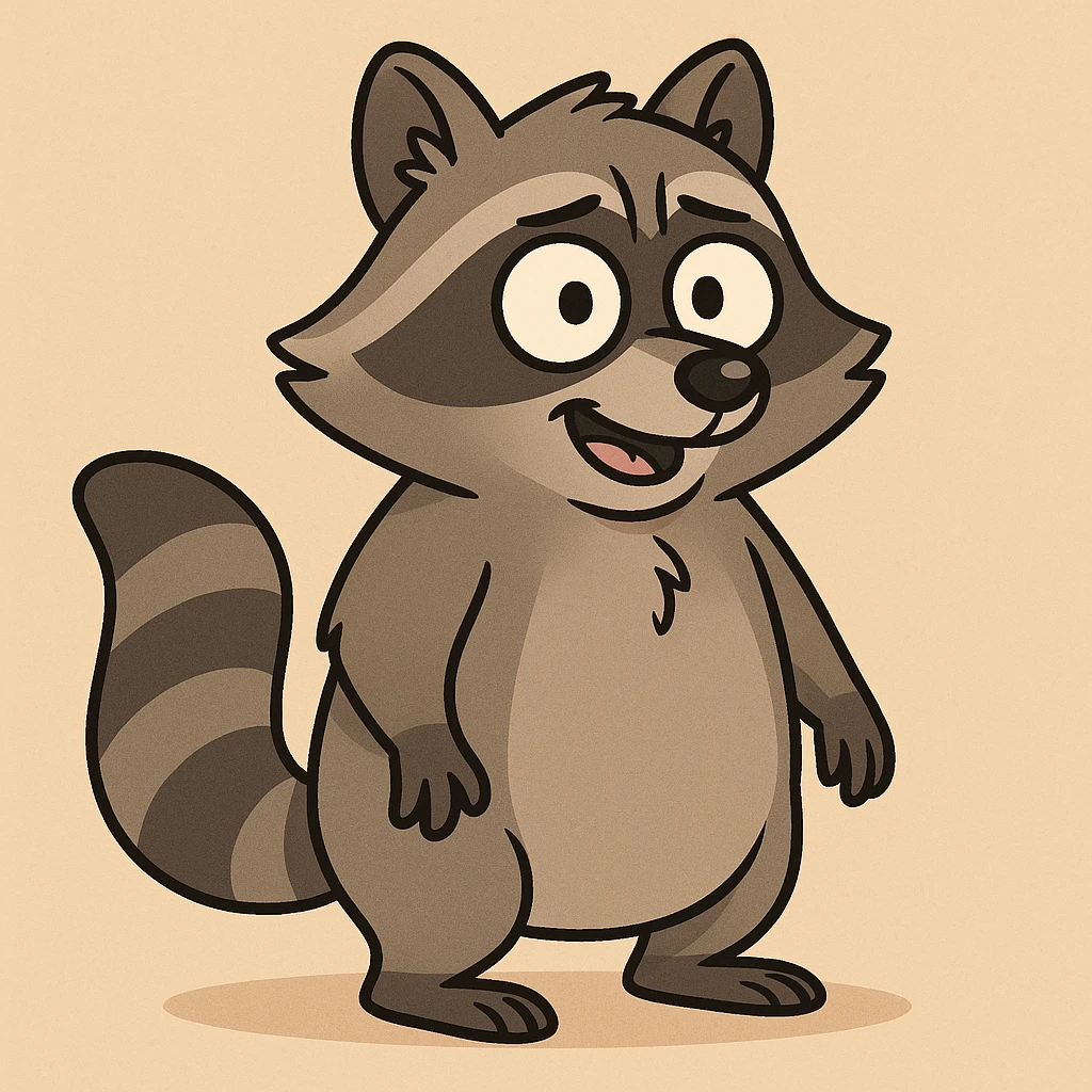 Raccoon emoji