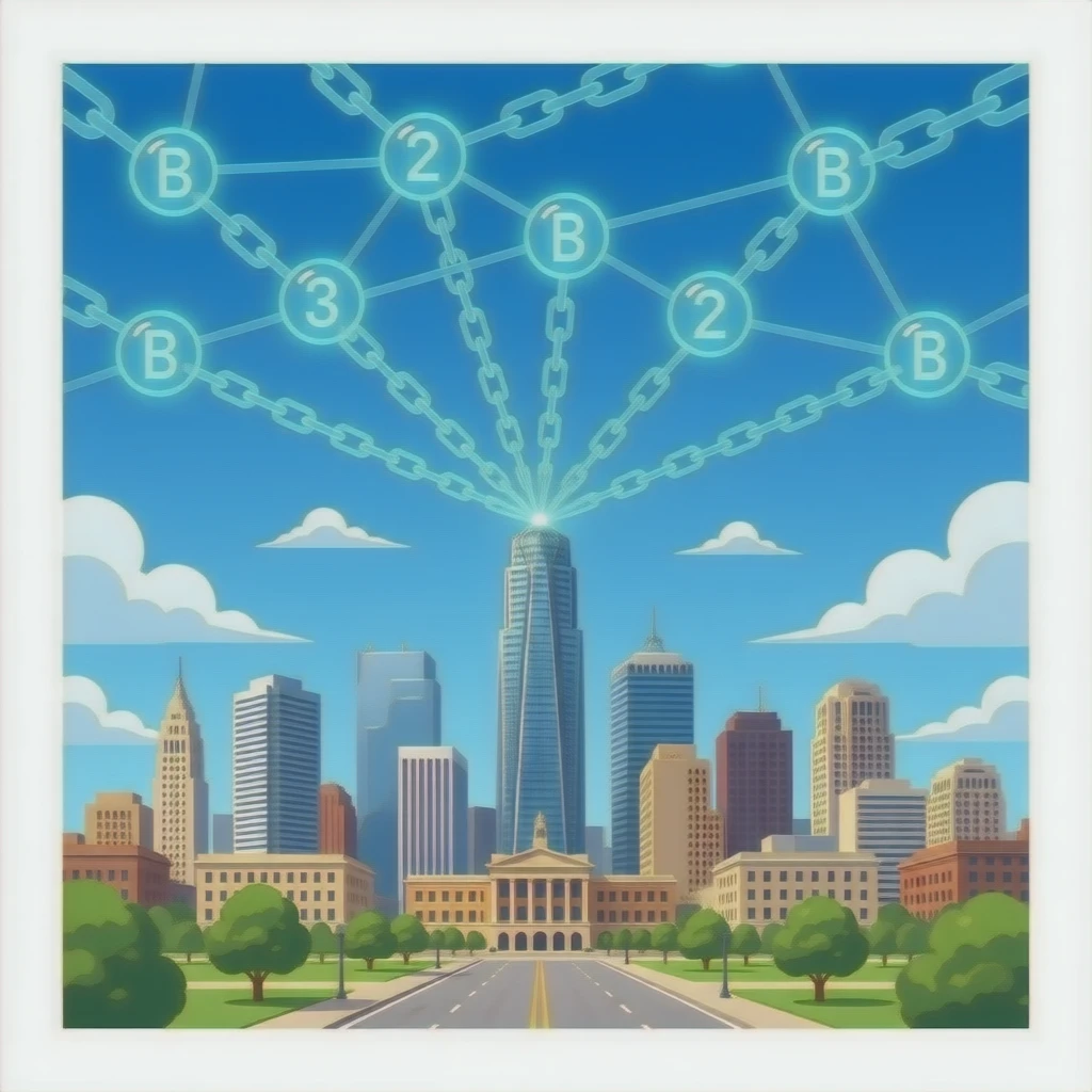 (dont include people)Yongwang Texas uses blockchain (PNG) emoji