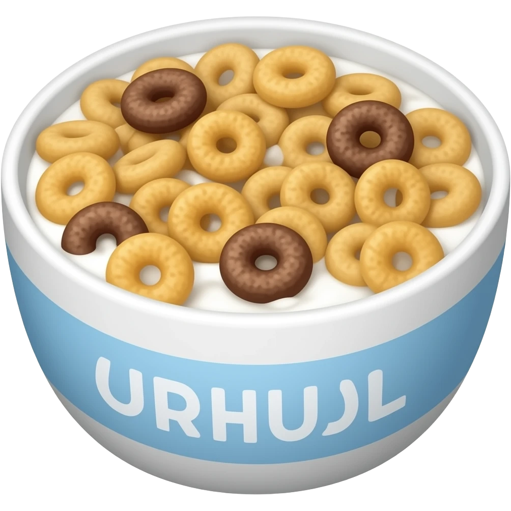 yoghurt and breakfast cereal emoji