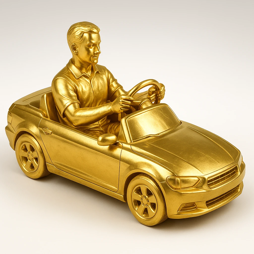 person driving a car emoji