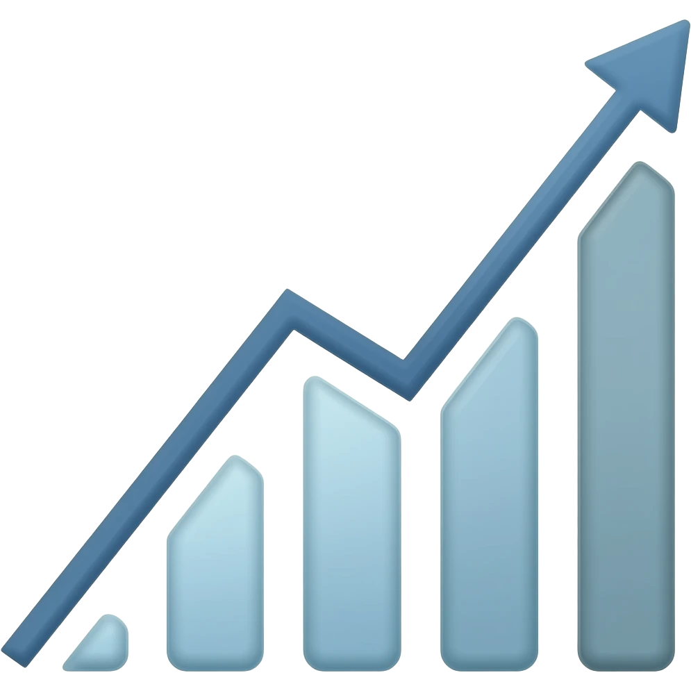 grafica subiendo emoji