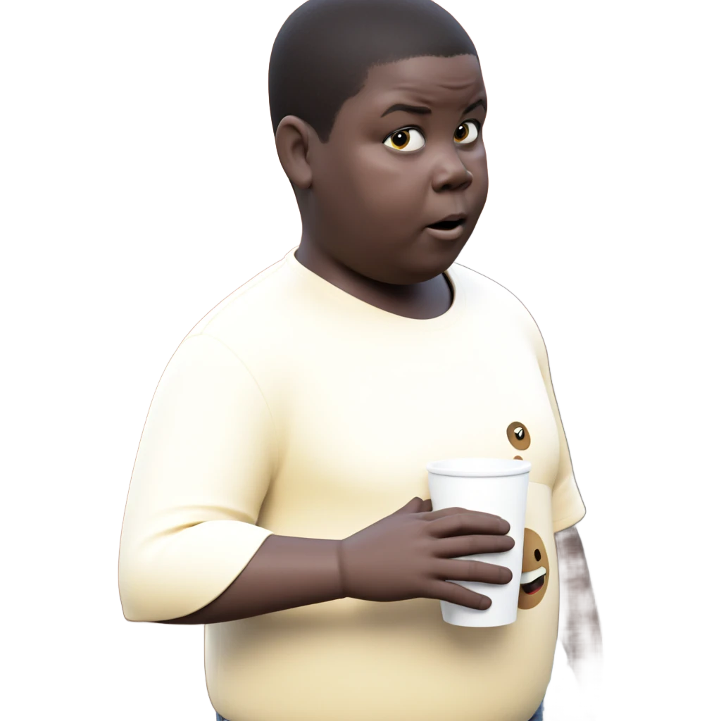 holding a cup in focus emoji
