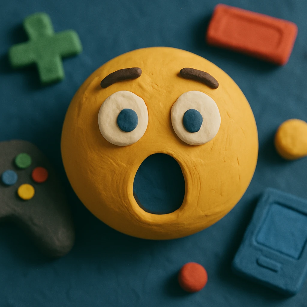 gaming themed surprised emoji emoji