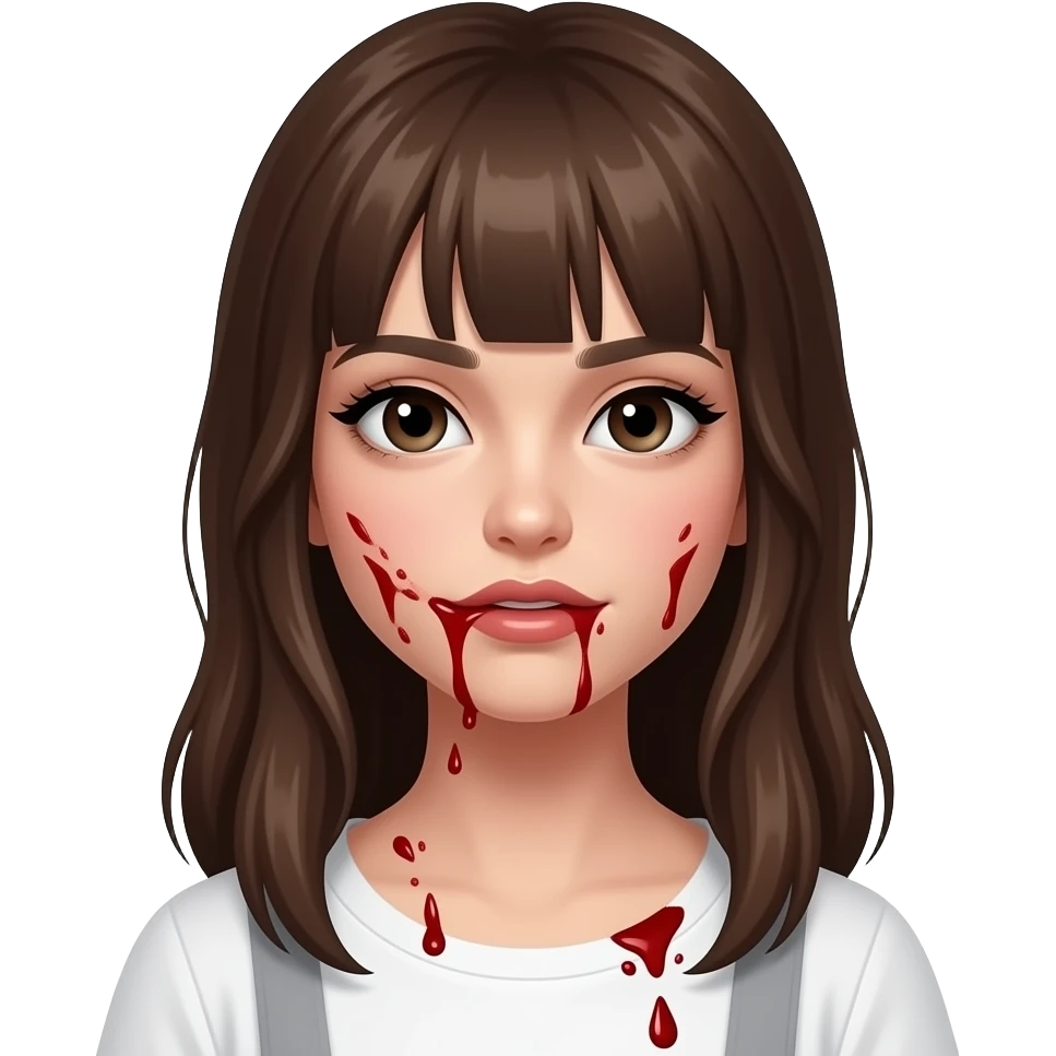 Bloody girl emoji