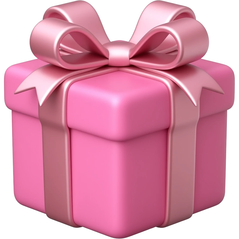pink shiny  gift emoji