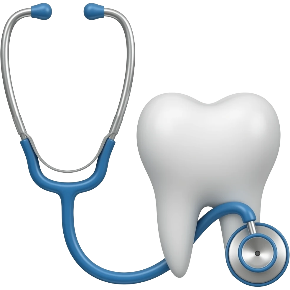 Make an emoji of stethescope and a tooth combine in aesthetic way emoji