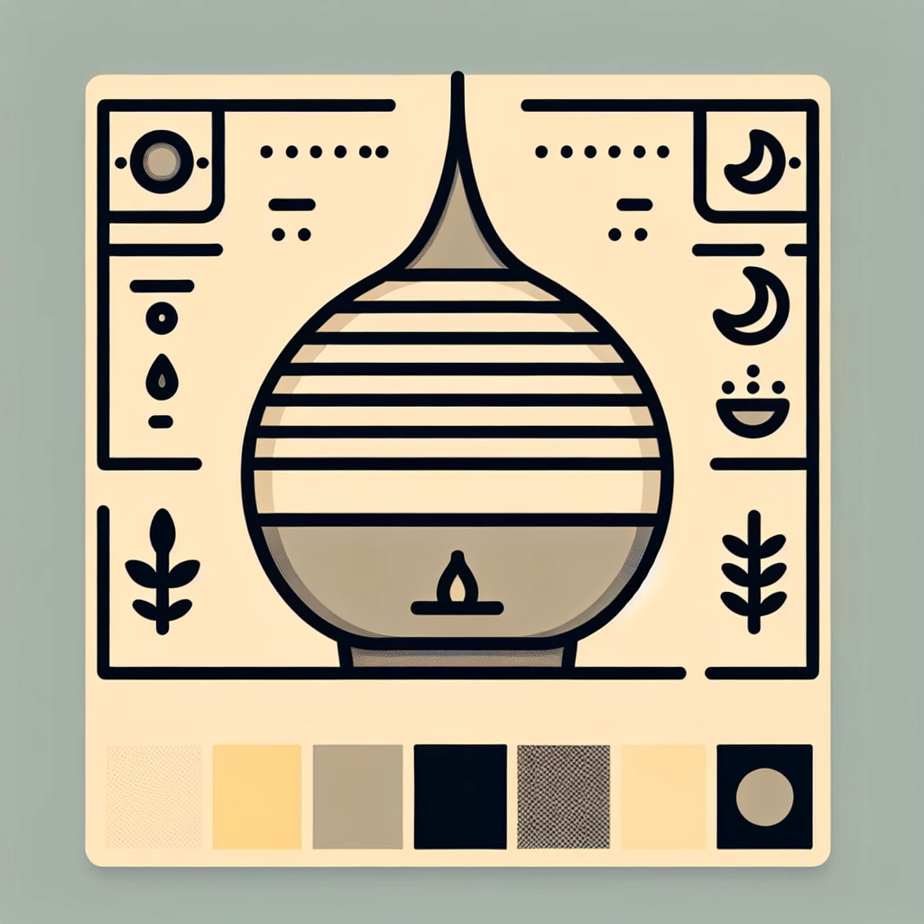 ### Dyfuzor zapachowy w tym stylu:

{
  "style_name": "Antua Minimal Eco Line Icon",
  "background": {
    "color": "#0E4B3F",
    "type": "solid",
    "texture": "none"
  },
  "color_palette": {
    "primary_icon": "#F2F0E9",
    "secondary_fill": "#E6E1D3",
    "stroke_style": "monoline",
    "stroke_color": "#F2F0E9",
    "stroke_width": "medium_consistent"
  },
  "design_language": {
    "style": "minimalist flat vector",
    "geometry": "geometric, symmetrical, balanced",
    "corner_radius": "soft rounded",
    "details_level": "very low",
    "shadows": false,
    "gradients": false,
    "3d_effects": false,
    "textures": false
  },
  "composition": {
    "alignment": "centered",
    "layout": "single object",
    "padding": "generous negative space",
    "aspect_ratio": "1:1"
  },
  "line_rules": {
    "consistent_stroke_weight": true,
    "no_line_variation": true,
    "clean_vector_edges": true
  },
  "branding_feel": [
    "premium",
    "eco",
    "calm",
    "elegant",
    "modern",
    "minimal"
  ],
  "rendering": {
    "type": "2D vector icon",
    "lighting": "none",
    "depth": "flat"
  },
  "constraints": [
    "no text unless specified",
    "no realistic details",
    "no reflections",
    "no highlights",
    "no decorative ornaments",
    "no perspective distortion"
  ]
}
 emoji