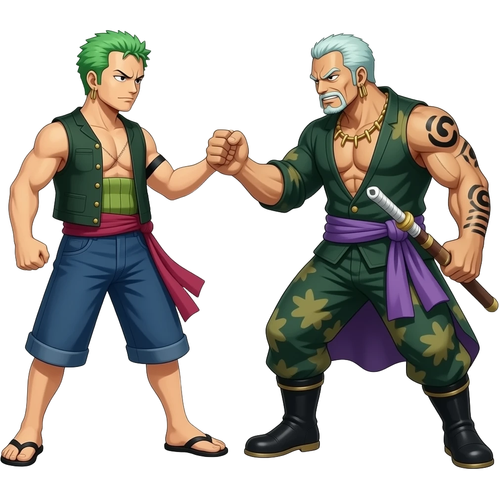 zoro vs kaidou emoji